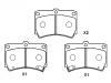 Brake Pad Set:B4Y6-33-23A