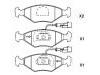 Plaquettes de frein Brake Pad Set:9 947 917