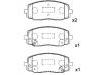 Pastillas de freno Brake Pad Set:58101-07A10