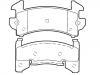 Bremsbelagsatz, Scheibenbremse Brake Pad Set:18047809