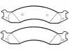 Bremsbelagsatz, Scheibenbremse Brake Pad Set:F2UZ-2001-A